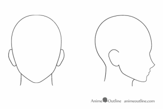 how to draw chibi head side